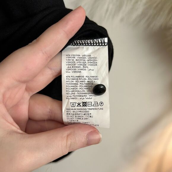 OVS Black Scoopneck T Shirt - Picture 5 of 5